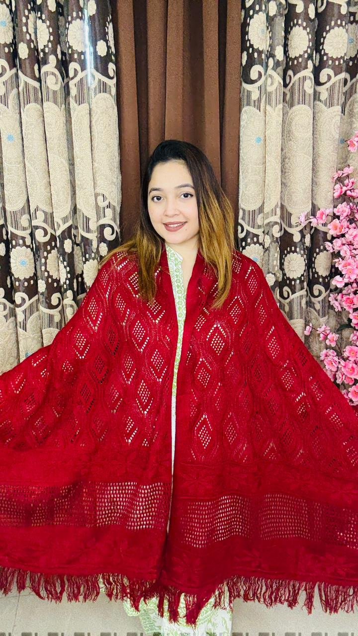 Premium Kushikata Shawl (Marun)